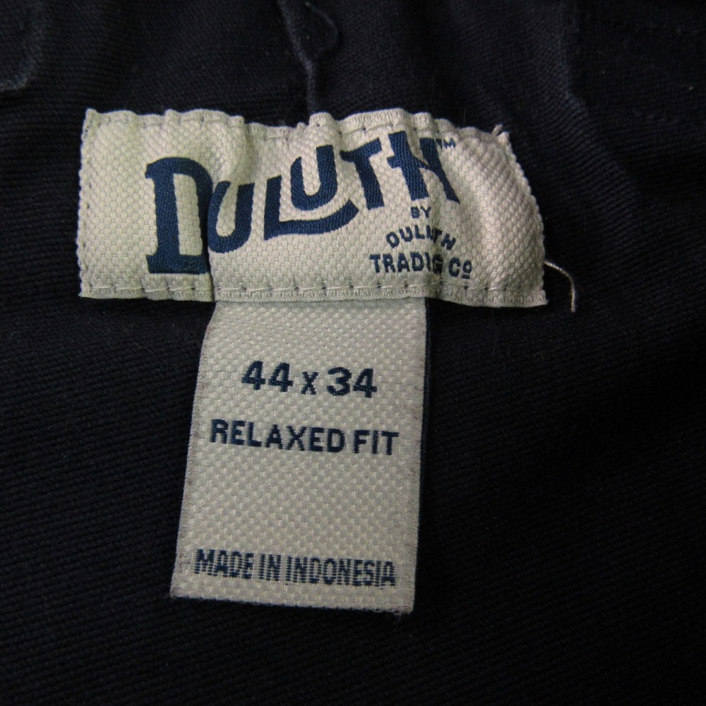 Duluth Trading Co Flex Fire Hose Cargo Pants Men 44x34 Blue Relaxed Fit Workwear - Picture 5 of 16